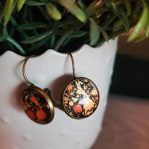 Elegant Floral Drop Earrings